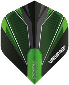 Winmau Prism Alpha Flights - Standard Shape - Black & Green