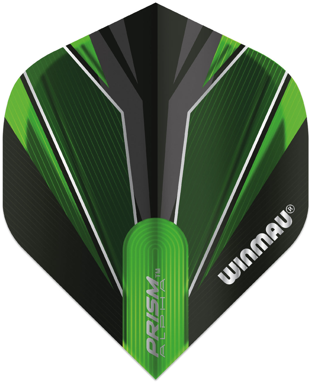 Winmau Prism Alpha Flights - Standard Shape - Black & Green
