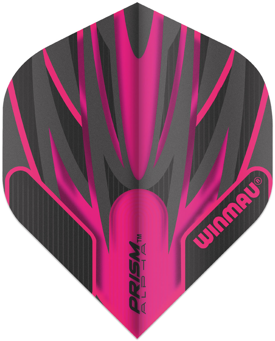 Winmau Prism Alpha Flights - Standard Shape - Black & Pink