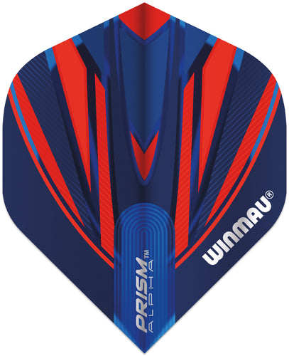 Winmau Prism Alpha Flights - Standard Shape - Blue & Red
