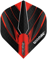 Winmau Prism Alpha Flights - Standard Shape - Red & Black