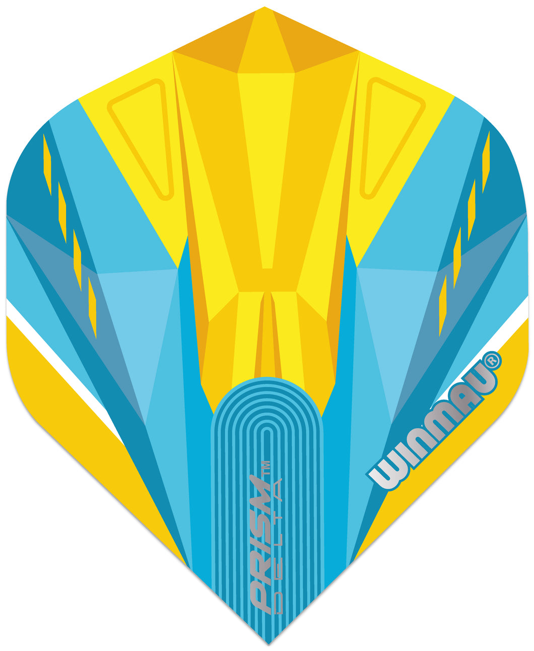 Winmau Prism Delta Flights - Standard - Yellow & Blue
