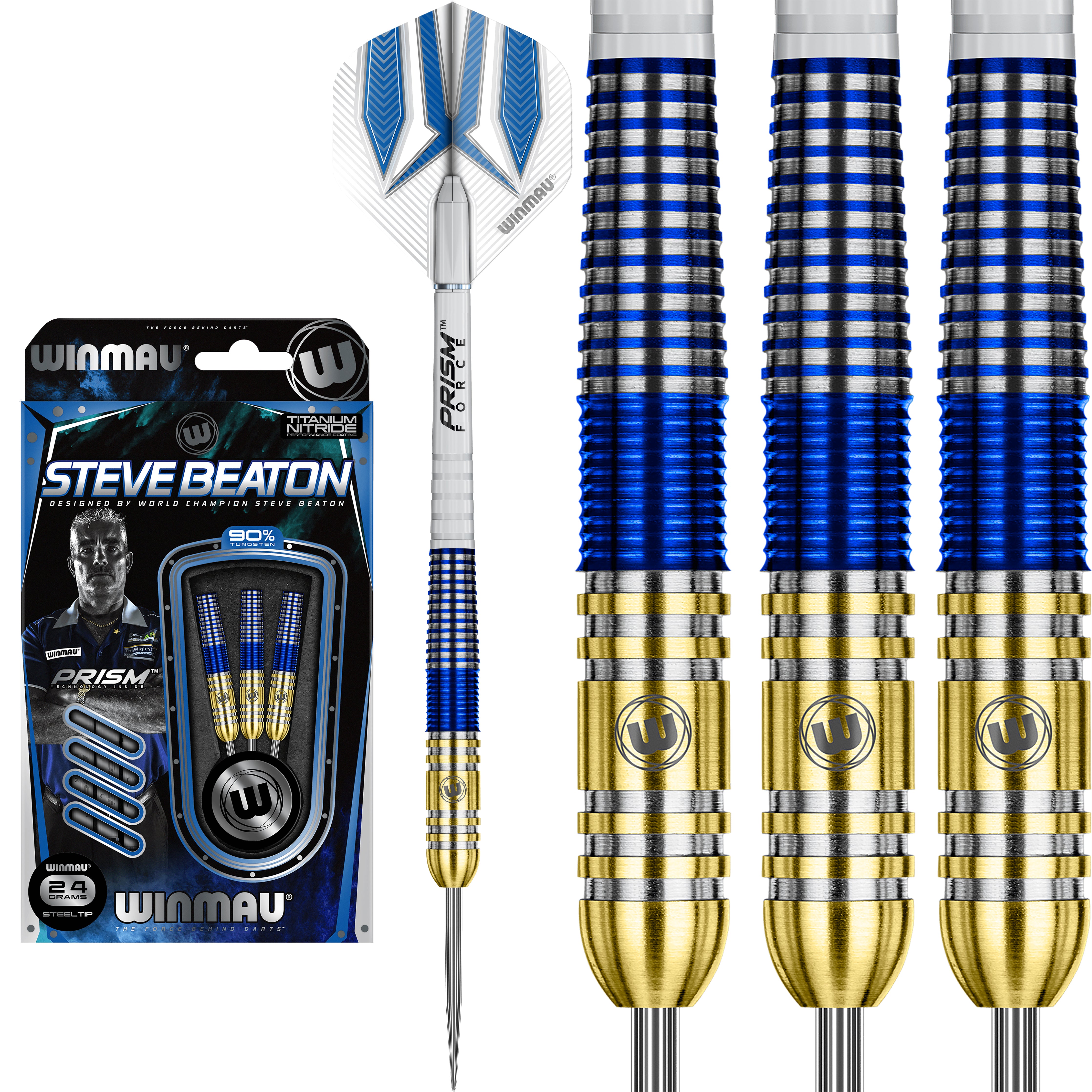 Winmau Steve Beaton 90% Tungsten Darts - 22g 24g 26g
