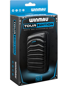 Winmau Tour Edition Dart Case - Holds 2 Full Sets - 5 Compartments - Black
