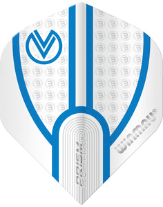 Winmau - Prism Delta - Dart Flights - 100 Micron - Standard - Vincent van der Voort - VvdV - White