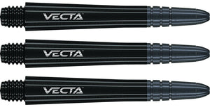 Winmau Vecta Stems - Polycarbonate Base - Aluminium Top - Black