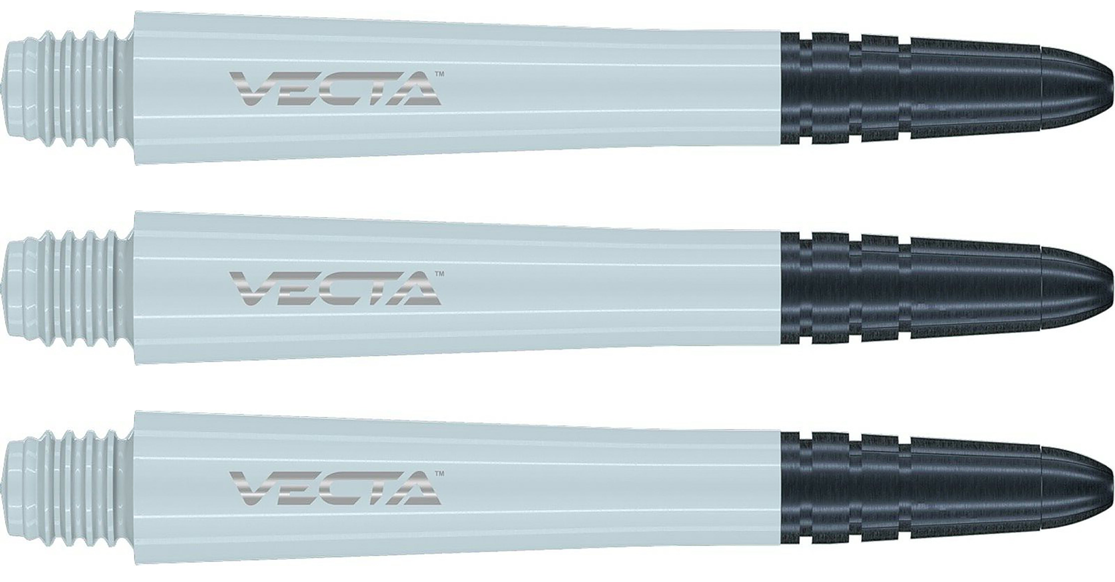 Winmau Vecta Stems - Polycarbonate Base - Aluminium Top - White