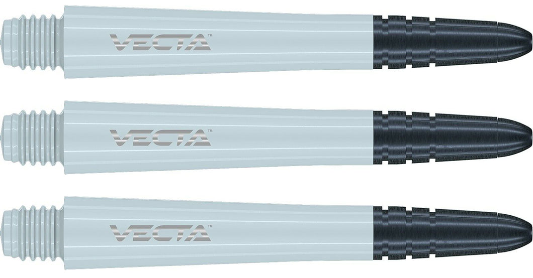 Winmau Vecta Stems - Polycarbonate Base - Aluminium Top - White