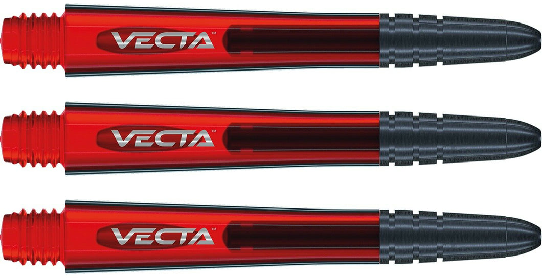 Winmau Vecta Stems - Polycarbonate Base - Aluminium Top - Red