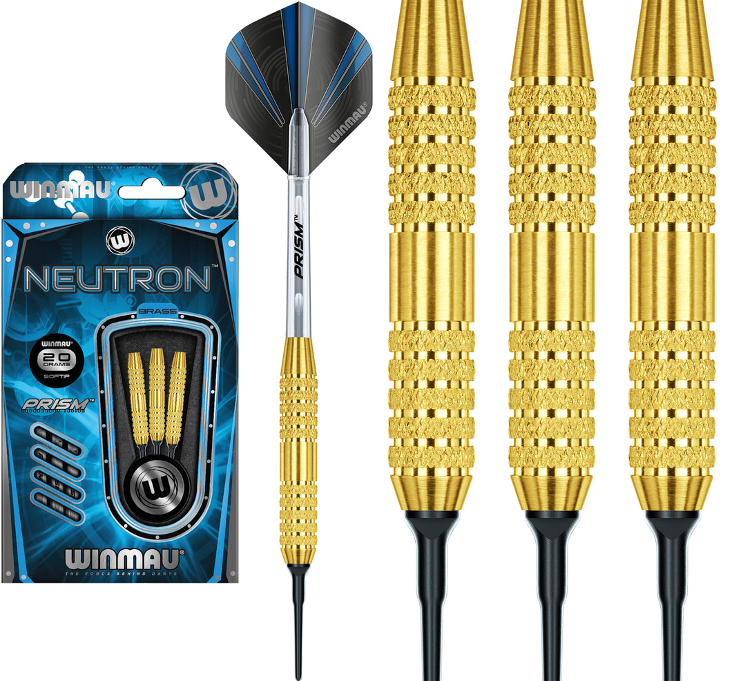 Winmau Neutron - Brass - Soft Tip Darts - 20g