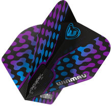 Winmau Prism Zeta - Standard Shape - Black Purple & Blue Dart Flights