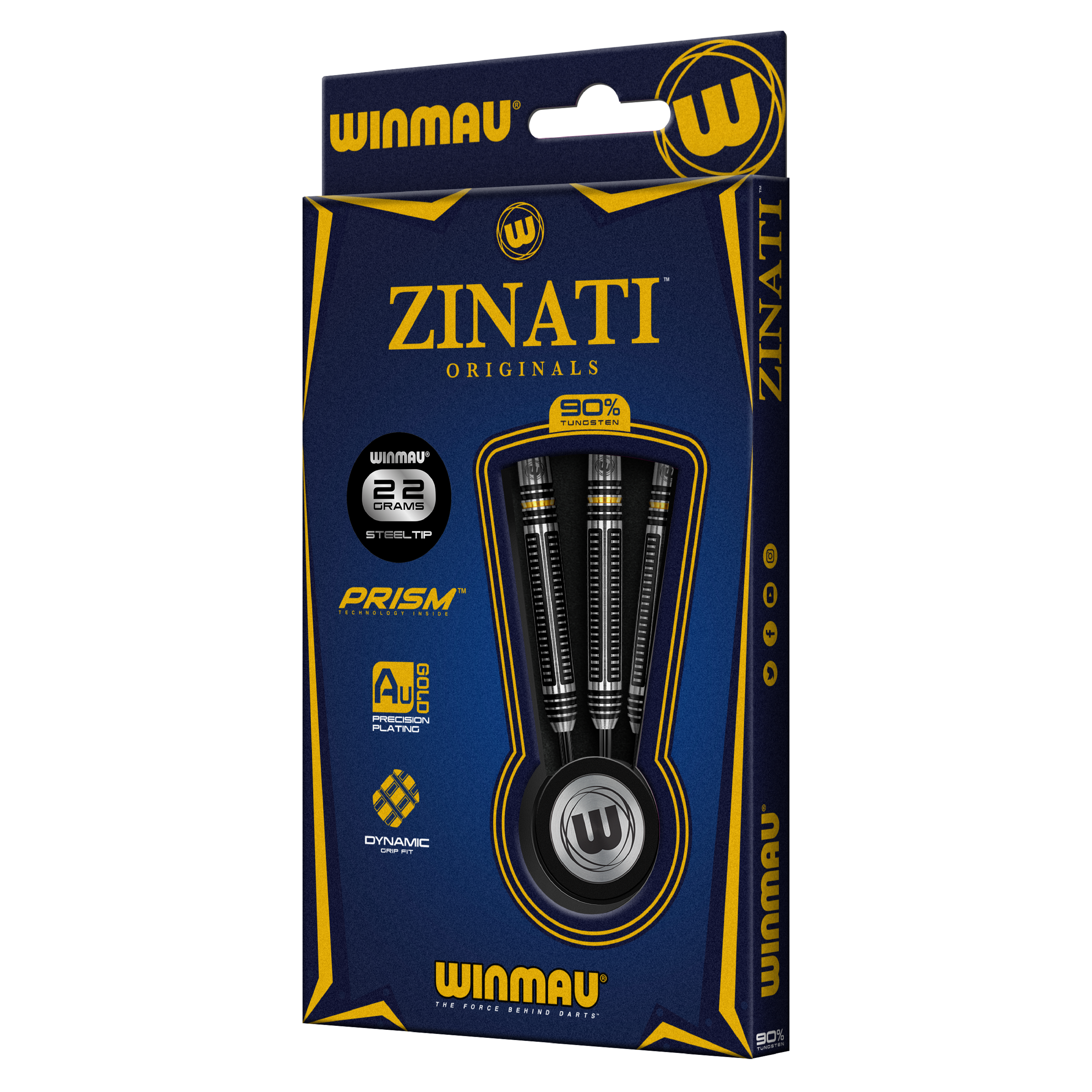 Winmau Zinati - 90% Tungsten Darts - 22g 24g 26g