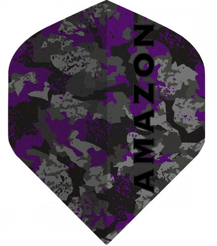 Amazon Dart Flights - 100 Micron - Standard - No2 - Camo - Purple