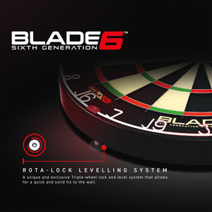 Winmau Blade 6 Dartboard - Staple Free - Rota Lock
