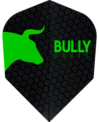 Bully Dart Flights - Green - 100 Micron - Standard Shape