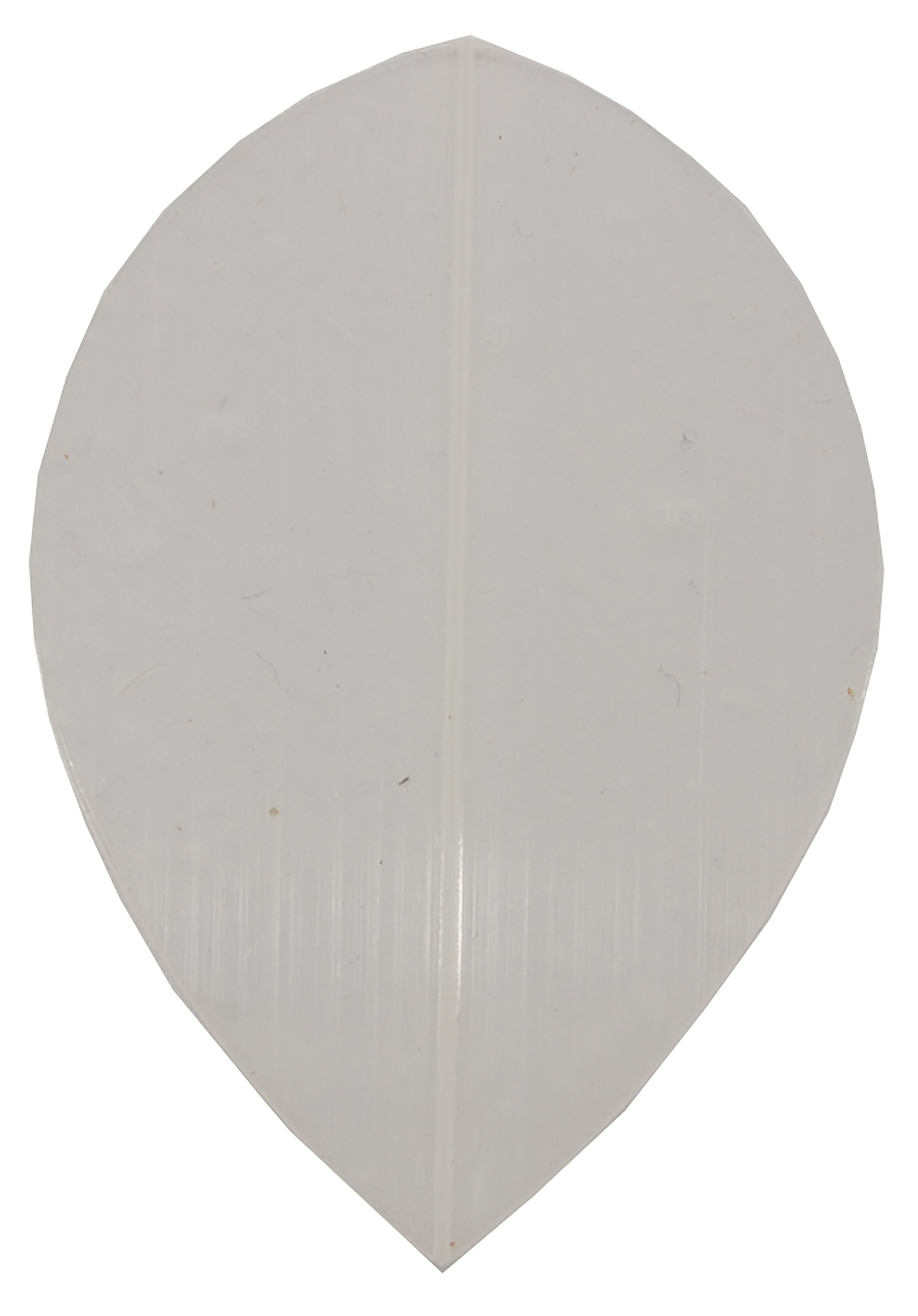 Dart Flights - Poly Plain - Pear - Clear