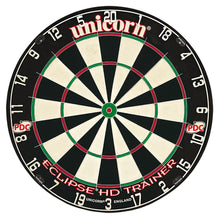 Unicorn Eclipse HD Trainer Dartboard - Professional - Thinner Doubles and Trebles HD Trainer - Steel Tip