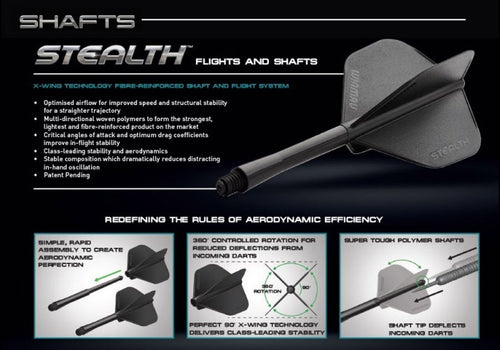 Winmau Stealth Shafts - Medium / Intermediate / Short