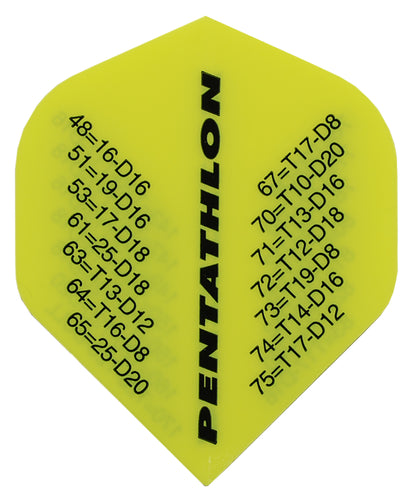 Pentathlon Checkout Yellow Dart Flights