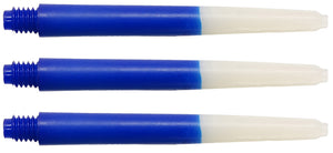 Two Tone Blue Nylon Dart Shafts