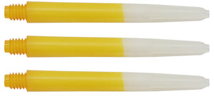 Two Tone Yellow Nylon Dart Shafts