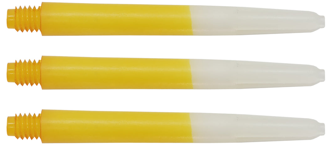 Two Tone Yellow Nylon Dart Shafts
