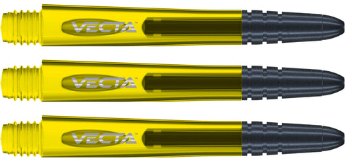 Winmau Vecta Dart Stems - Polycarbonate Base - Aluminium Top - Yellow